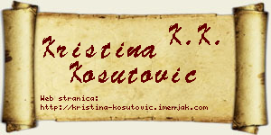 Kristina Košutović vizit kartica